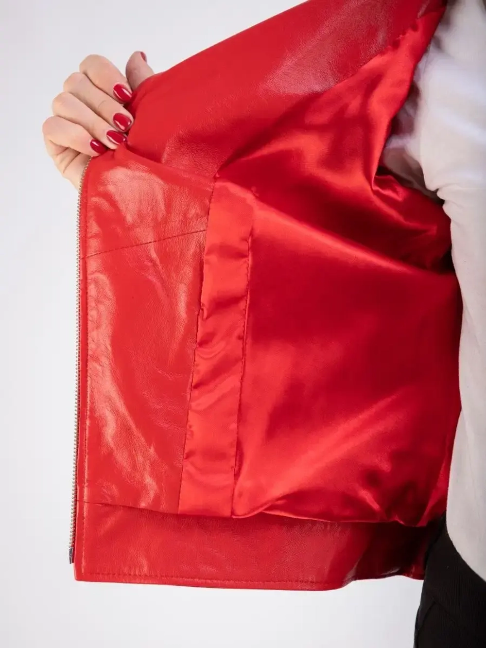 Кожаная куртка демисезонная косуха