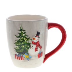 GAEM Кружка "Лесные снеговики",, 450 мл, L13 W9 H10,5 см