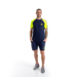 Мужское теннисное поло BB by Belen Berbel Tiago T-Shirt Men - Dark Blue, Yellow