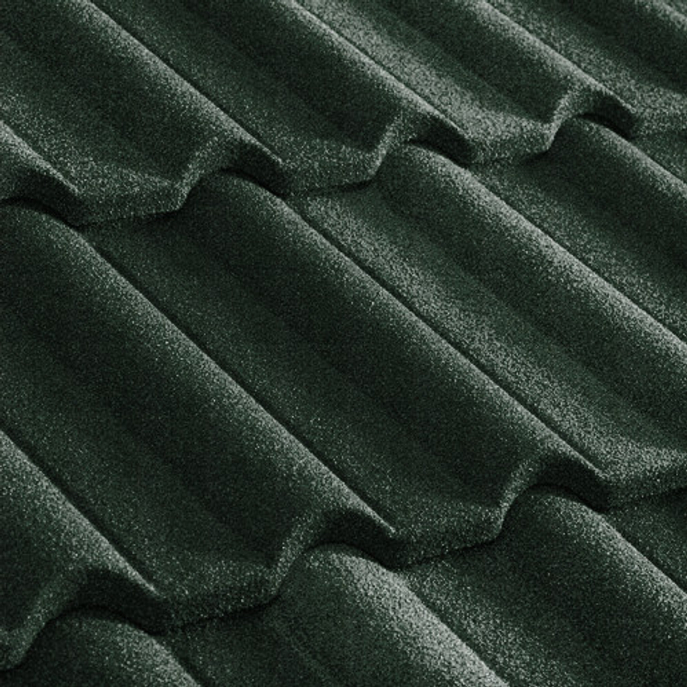 Черепица композитная Metrotile Gallo темно-зеленая