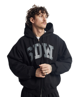 Двухсторонний Бомбер SDW в черном цвете