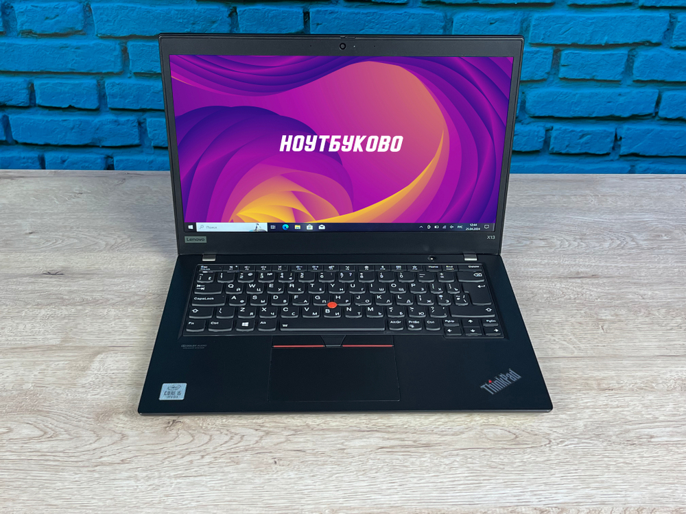 Ноутбук Intel Lenovo X13 Gen1 Core i5-10210U 13,3" 1920х1080 FullHD IРS Touch, черный, русская раскладка клавиатуры, Windows 10