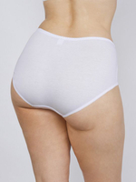 Трусы-слипы с элементами из кружевного полотна (Размер: 62) (Цвет: пудровый)