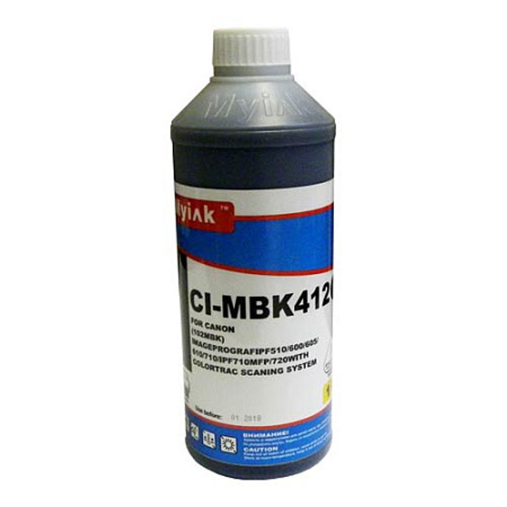 Чернила MyInk CI-MBK412 v.1 для CANON iPF5000/iPF9000/iPF8400/iPF9400 (1л, Pigment) matte black