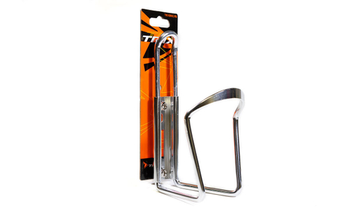 Флягодержатель TRIX, крепление на раму, алюминиевый, анодированный, серебристый