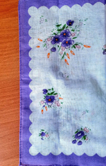 Носовой платок, размер 26-30 x 26-30 см, 1 шт., разные цвета