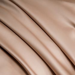 Комплект постельного белья на резинке Однотонный Сатин Премиум «Песочный уют»