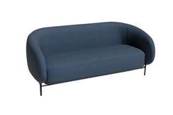 Belt Диван двухместный BLT-2 Сан 19/Металл Черный 1560*850*730