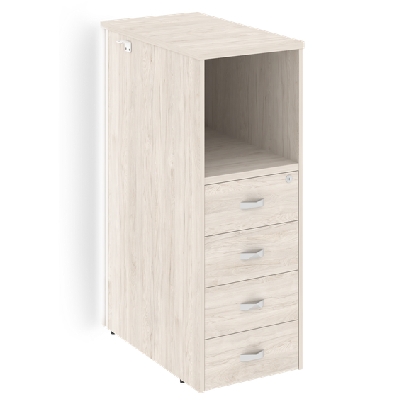 Оникс Тумба с подсветкой 4 ящика проходная, средняя O.R-TV-4.S  436*767*1185