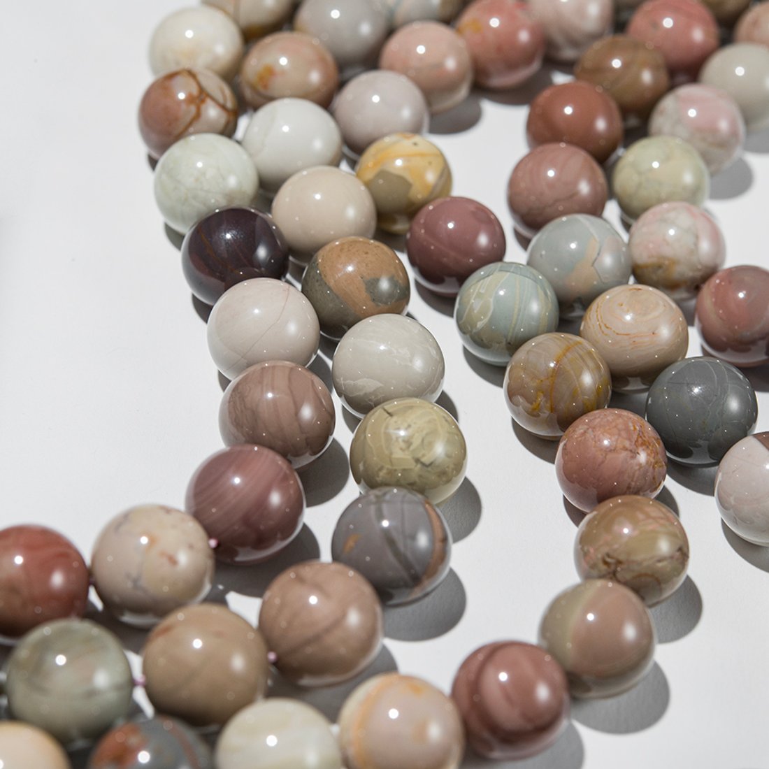 Алашаньский агат натуральный, бусины в форме шара 12,5мм