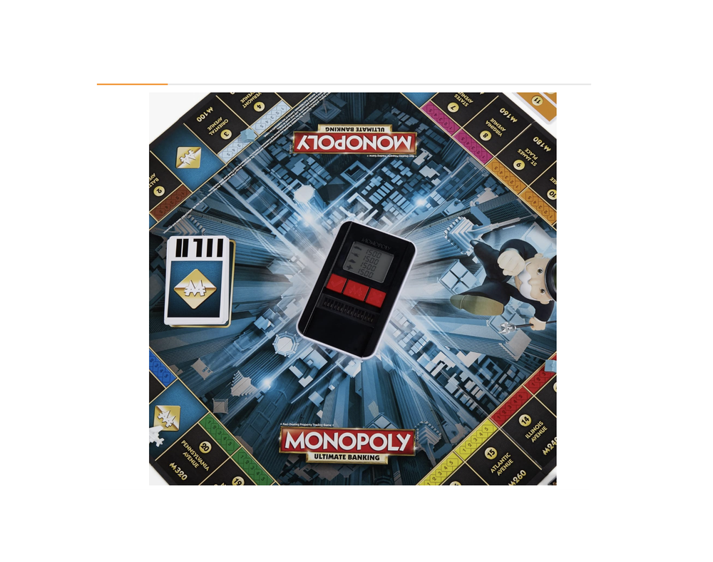 Настольная игра Hasbro Gaming Monopoly Ultimate Banking Edition для всей семьи и детей от 8 лет и старше, электронный банкинг