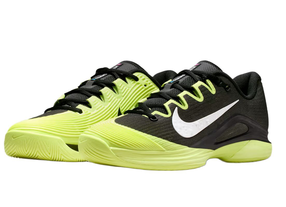 Женские теннисные кроссовки Nike Zoom Vapor 12 Premium - black/light lemon twist/blue ribbon heather/white