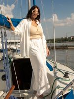 Брюки льняные Тропик (белые) Б16030-1М LT Collection
