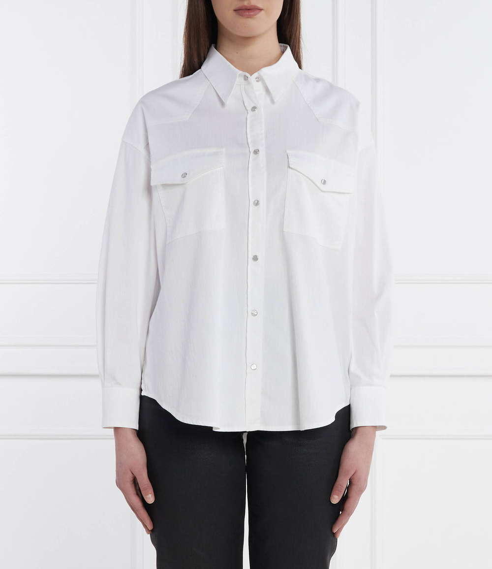 Рубашка DONDUP - made in Italy - белый(DC343 CS0103D PTD)