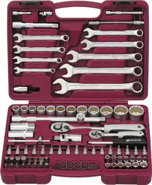 Набор инструментов (82 предм.) 12 гр. (THORVIK)