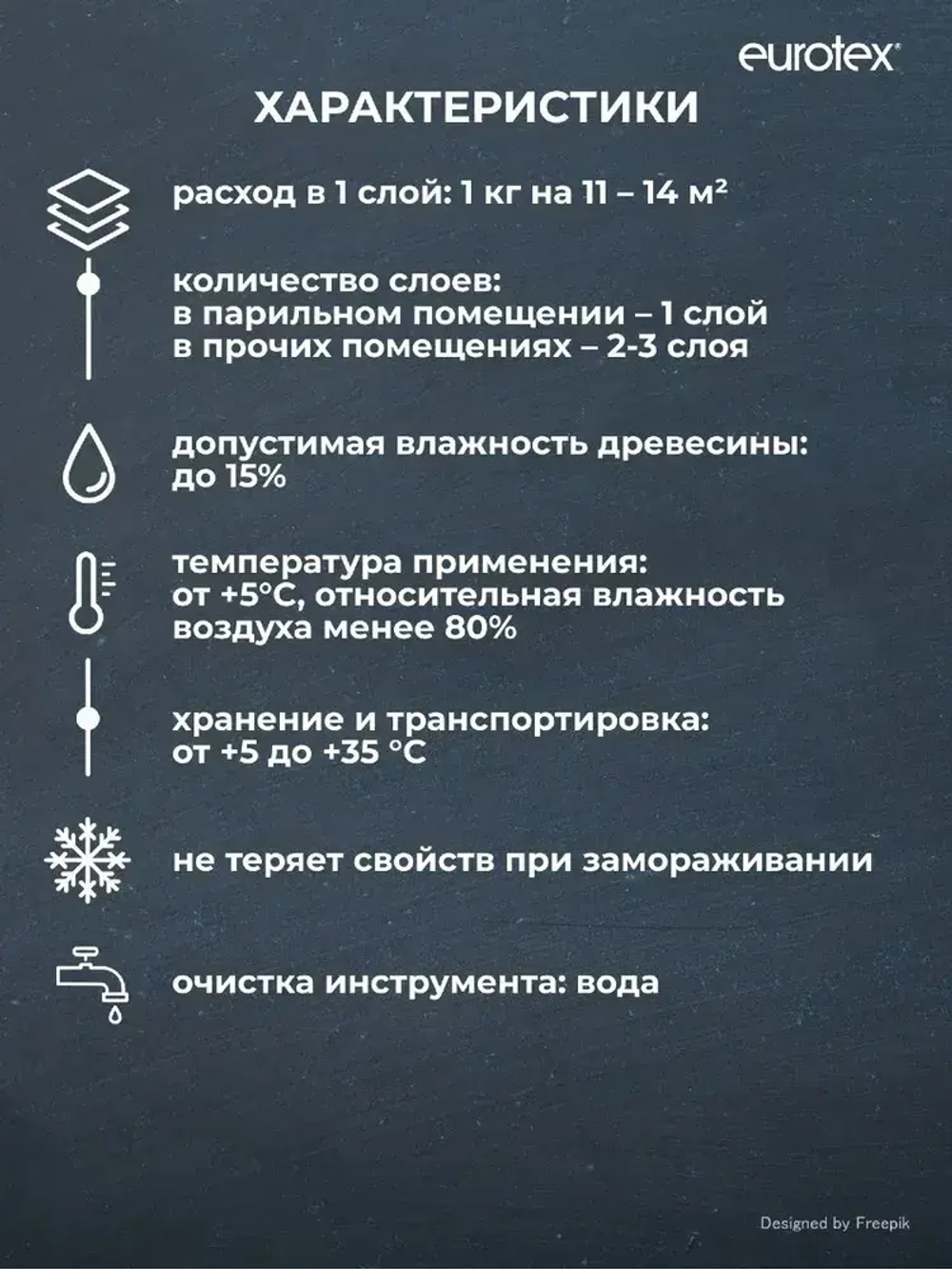 Лак для бань и саун Eurotex Сауна, шелковисто-матовый, 2,5 кг