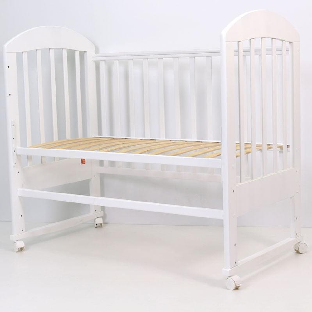 Кровать детская 120*60 "ДАРИНА"-2 (арт.49) кол/кач (белый)