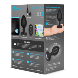 b-Vibe Vibrating Jewel Plug XXL - Анальная вибропробка