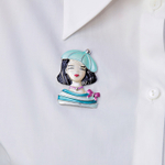 Брошь Shadore Девочка в берете XZ1479.20 G/S