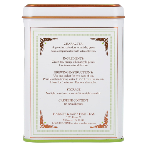 Harney & Sons, Classic Collection, лимонно-зеленый, 20 пакетиков, 40 г (1,4 унции)