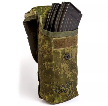 Подсумок для 2-х магазинов АК74 (АКМ) Олива ТЕХИНКОМ СВО