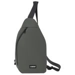 Рюкзак однолямочный HEIKKI SMOOTH (ХЕЙКИ), 2 отделения, хаки, 35x20x8 см, 273920