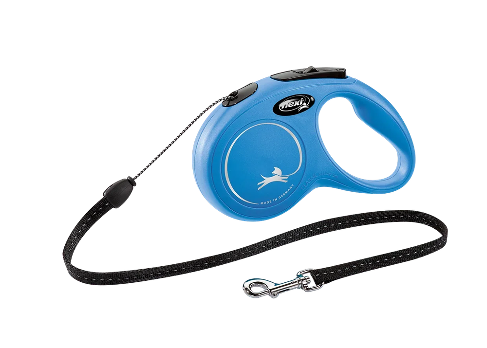 Поводок-рулетка Flexi New Classic cord S 5m 12 kg blue