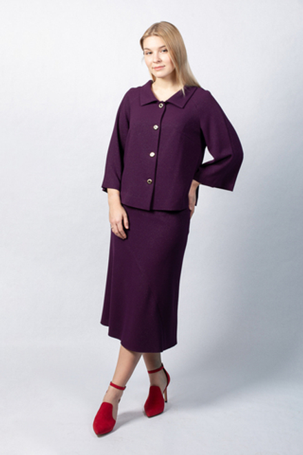 Расклешенная юбка 3041ЛЕ, слива #75С013041ЛЕ