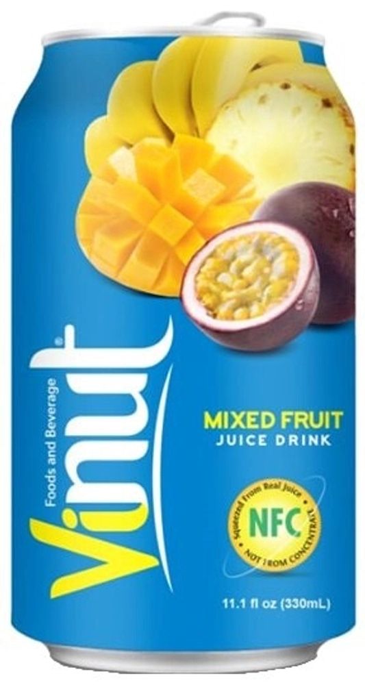 Сокосодержащий Напиток Винут Фруктовый Микс / Vinut Mixed Fruit Juice Drink 0.33 - банка