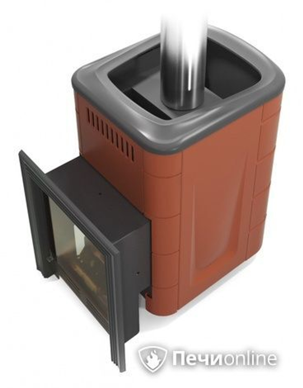 Печь для бани на газу TMF Уренгой Мини 2018 Inox БСЭ терракота