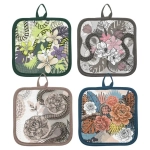 Прихватка Тайны джунглей. Размер 17. 4 диз.