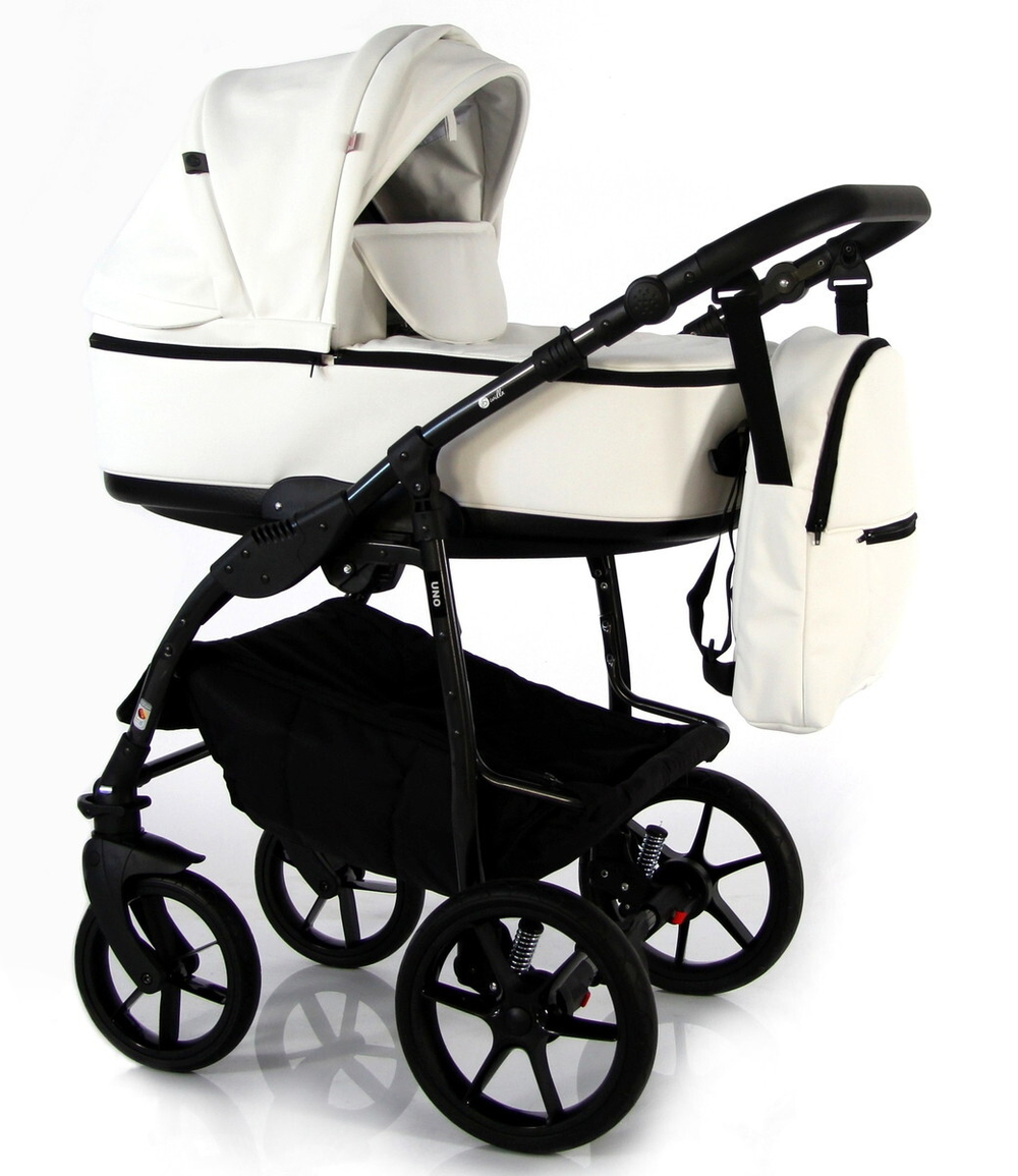 Детская коляска Sevillababy Uno 2 в 1 белый экокожа