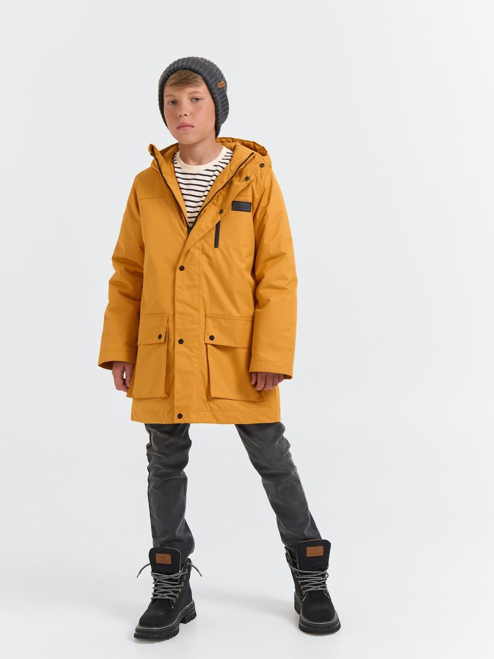 Парка демисезонная "Горчица" 7+