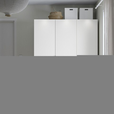 Распашной шкаф PAX FORSAND IKEA (белый) (с полками)  170*50*220