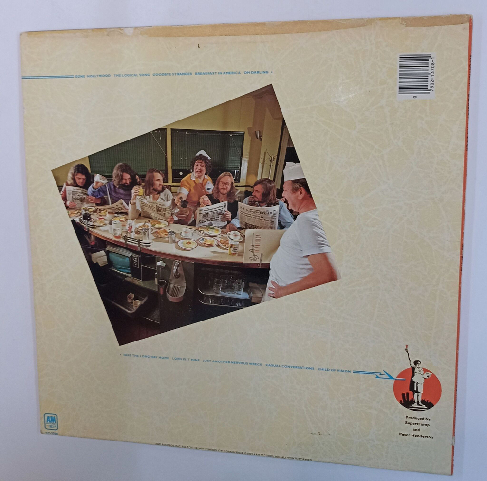 Винтажная виниловая пластинка LP Supertramp Breakfast In America (USA 1979)