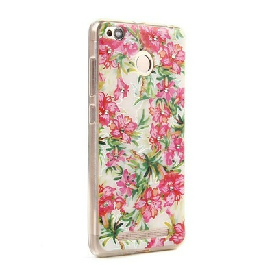 Силиконовый чехол с цветами для Xiaomi Redmi 3S, 009615