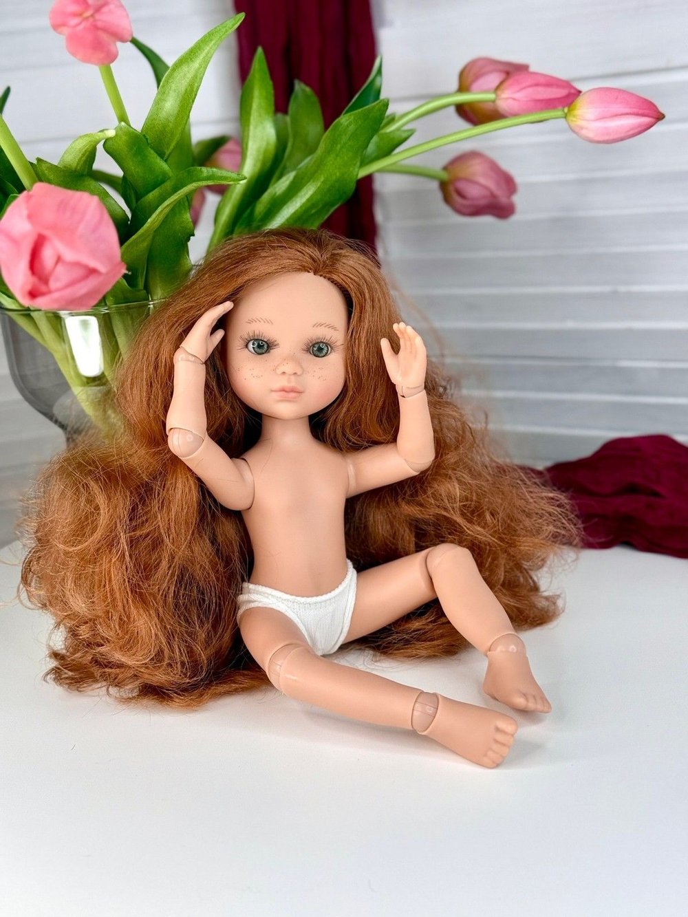 Кукла BERJUAN виниловая шарнирная 35см Ева (4820A8)