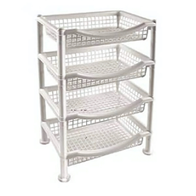 Полка для овощей "Хозяюшка" 4х ярусная, белый, РП-611