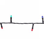 Гирлянда для дома MINI 2м 40 ламп чёрный провод, Мультицвет