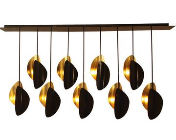 Light fixture double galet