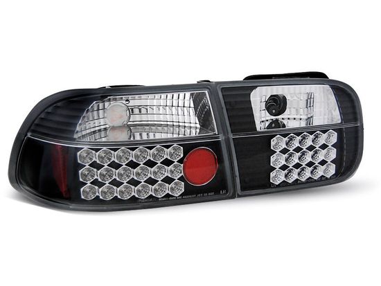 Задние фонари Honda Civic 5 black led