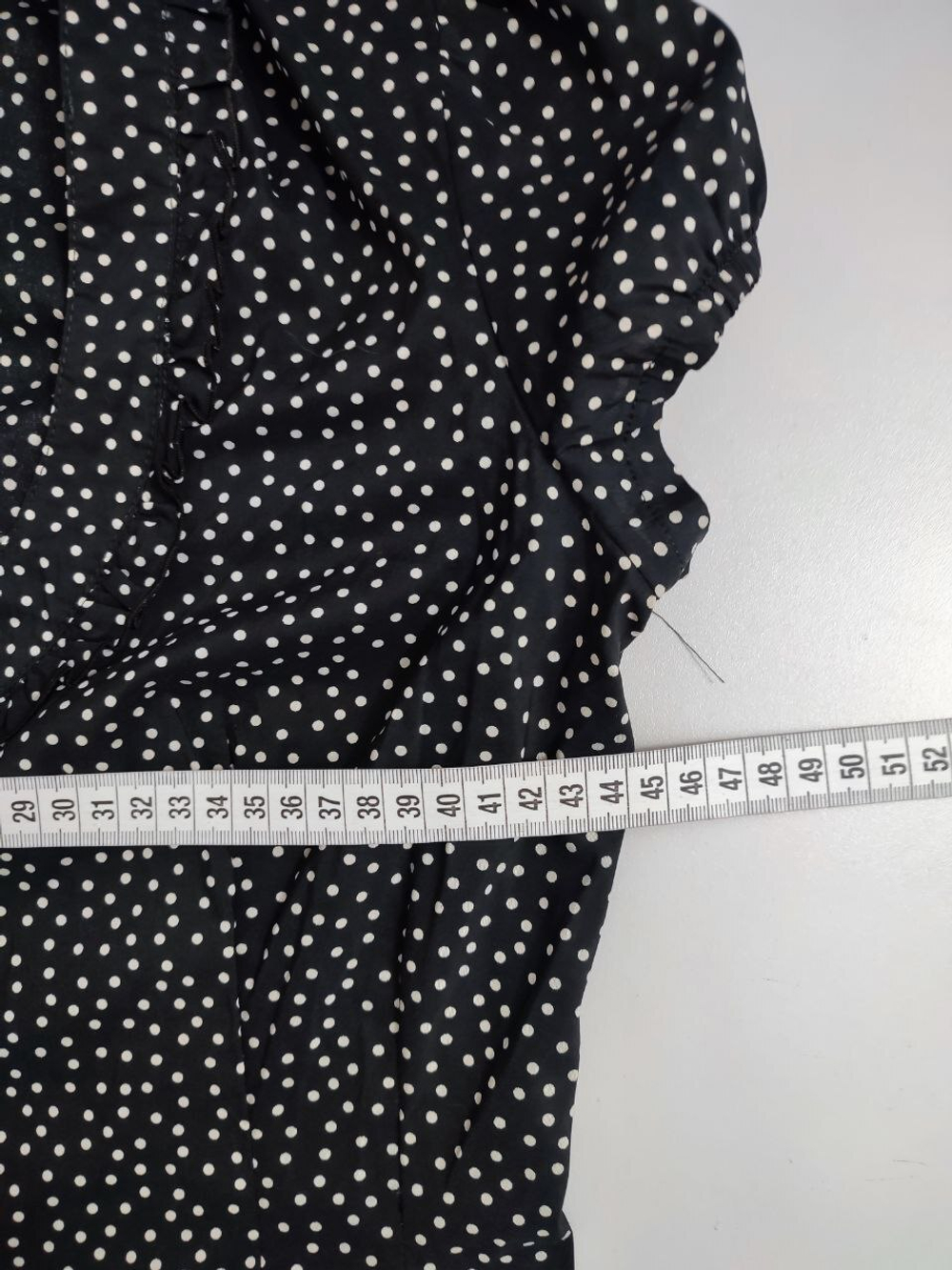 Блузка в мелкий горох 44 размер