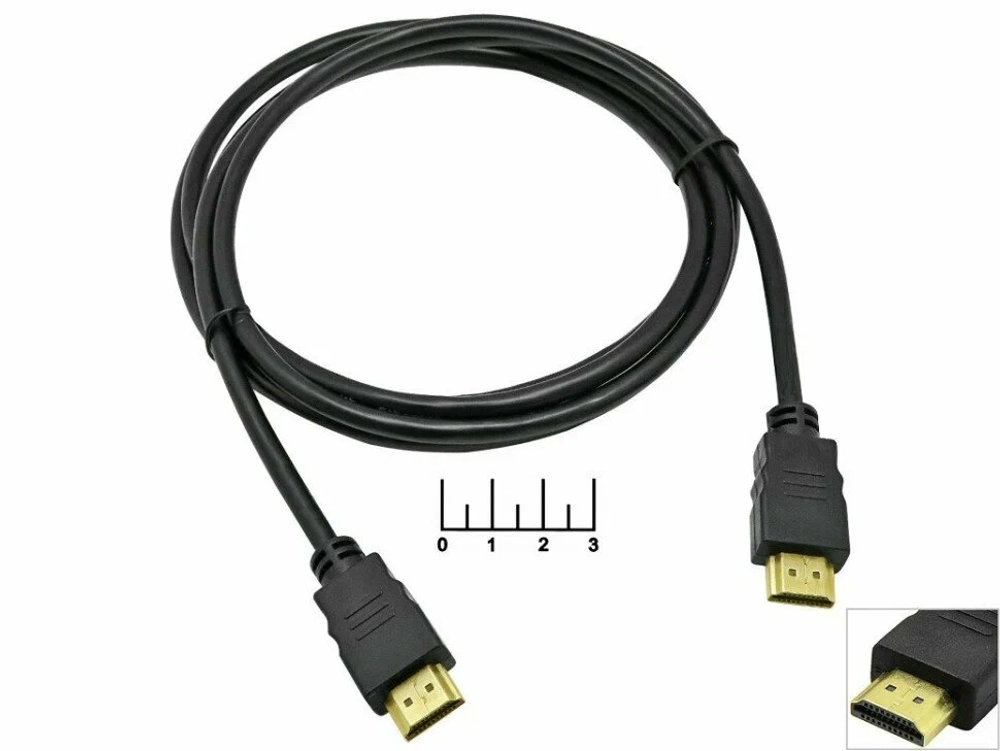 Шнур HDMI-HDMI v.1.4 1.4м