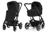 Коляска Cybex Talos S Lux BLK complete Aton B2 Bay Blue 3 в 1 Moon Black с дождевиками
