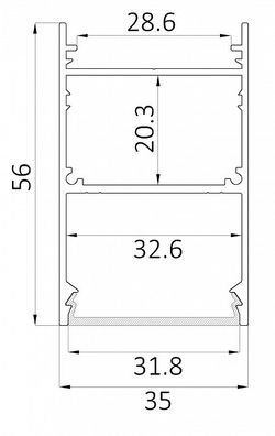 Накладной светильник 6063 LINE 3556 0412640
