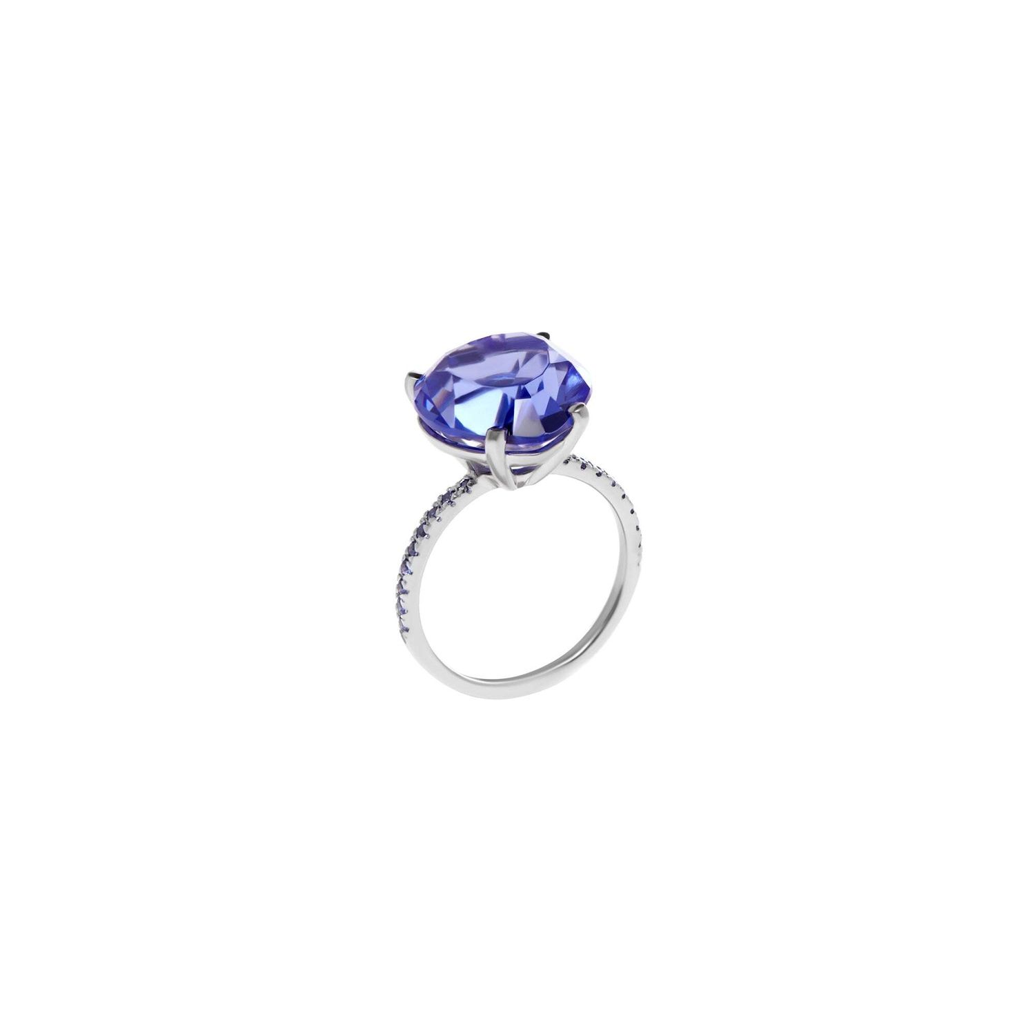 Кольцо Sex in the City Ring – Silver Sapphire