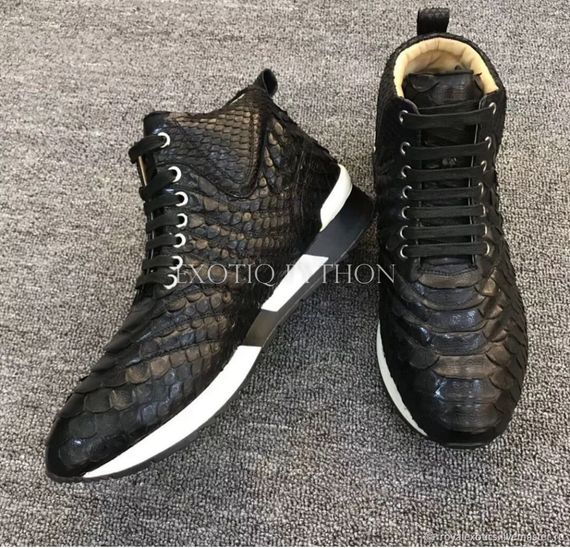 Кроссовки из кожи питона SH-169