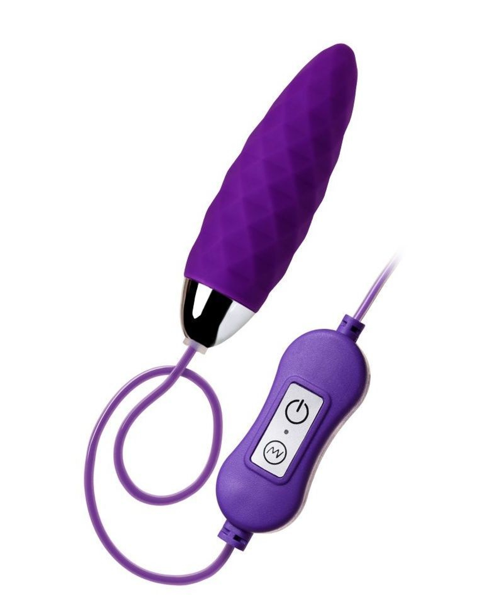 Виброяйцо A-Toys Cony, фиолетовое, узкое, USB
