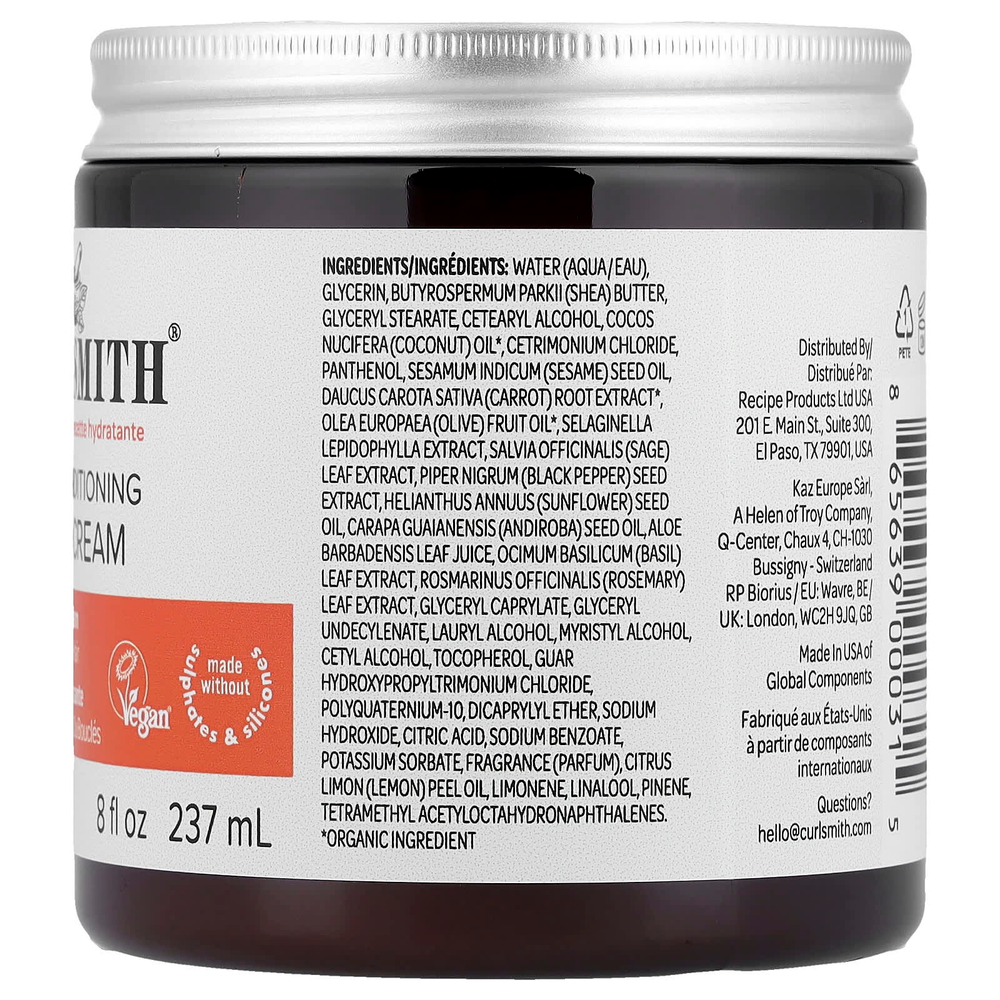 Curlsmith, масло-крем для кудрей, для вьющихся и кудрявых волос, 237 мл (8 жидк. унций)