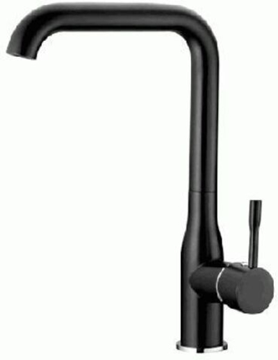 смеситель кухня LEDEME картридж д.35мм, высокий, чёрный матовый L4698B